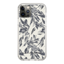 Slim Protection Case［ LAGUNAMOON - BotanicalJacquard - White×Black ］