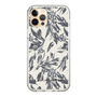 Slim Protection Case［ LAGUNAMOON - BotanicalJacquard - White×Black ］