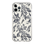 Slim Protection Case［ LAGUNAMOON - BotanicalJacquard - White×Black ］