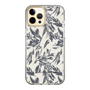 Slim Protection Case［ LAGUNAMOON - BotanicalJacquard - White×Black ］
