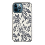 Slim Protection Case［ LAGUNAMOON - BotanicalJacquard - White×Black ］