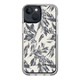 Slim Protection Case［ LAGUNAMOON - BotanicalJacquard - White×Black ］