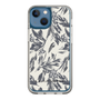 Slim Protection Case［ LAGUNAMOON - BotanicalJacquard - White×Black ］