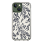 Slim Protection Case［ LAGUNAMOON - BotanicalJacquard - White×Black ］