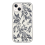 Slim Protection Case［ LAGUNAMOON - BotanicalJacquard - White×Black ］