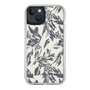 Slim Protection Case［ LAGUNAMOON - BotanicalJacquard - White×Black ］