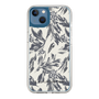 Slim Protection Case［ LAGUNAMOON - BotanicalJacquard - White×Black ］