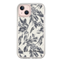 Slim Protection Case［ LAGUNAMOON - BotanicalJacquard - White×Black ］