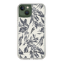 Slim Protection Case［ LAGUNAMOON - BotanicalJacquard - White×Black ］