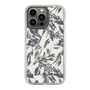 Slim Protection Case［ LAGUNAMOON - BotanicalJacquard - White×Black ］