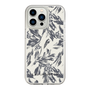 Slim Protection Case［ LAGUNAMOON - BotanicalJacquard - White×Black ］