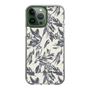 Slim Protection Case［ LAGUNAMOON - BotanicalJacquard - White×Black ］