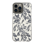 Slim Protection Case［ LAGUNAMOON - BotanicalJacquard - White×Black ］
