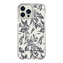 Slim Protection Case［ LAGUNAMOON - BotanicalJacquard - White×Black ］
