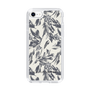 Slim Protection Case［ LAGUNAMOON - BotanicalJacquard - White×Black ］