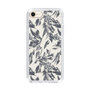 Slim Protection Case［ LAGUNAMOON - BotanicalJacquard - White×Black ］