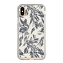 Slim Protection Case［ LAGUNAMOON - BotanicalJacquard - White×Black ］