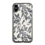 Slim Protection Case［ LAGUNAMOON - BotanicalJacquard - White×Black ］