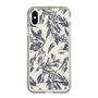 Slim Protection Case［ LAGUNAMOON - BotanicalJacquard - White×Black ］