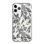 Slim Protection Case［ LAGUNAMOON - BotanicalJacquard - White×Black ］