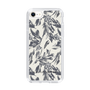 Slim Protection Case［ LAGUNAMOON - BotanicalJacquard - White×Black ］