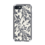 Slim Protection Case［ LAGUNAMOON - BotanicalJacquard - White×Black ］