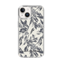 Slim Protection Case［ LAGUNAMOON - BotanicalJacquard - White×Black ］
