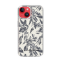 Slim Protection Case［ LAGUNAMOON - BotanicalJacquard - White×Black ］
