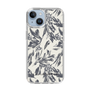Slim Protection Case［ LAGUNAMOON - BotanicalJacquard - White×Black ］