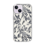 Slim Protection Case［ LAGUNAMOON - BotanicalJacquard - White×Black ］