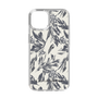 Slim Protection Case［ LAGUNAMOON - BotanicalJacquard - White×Black ］
