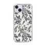 Slim Protection Case［ LAGUNAMOON - BotanicalJacquard - White×Black ］