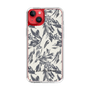 Slim Protection Case［ LAGUNAMOON - BotanicalJacquard - White×Black ］
