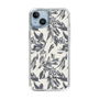 Slim Protection Case［ LAGUNAMOON - BotanicalJacquard - White×Black ］