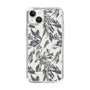 Slim Protection Case［ LAGUNAMOON - BotanicalJacquard - White×Black ］