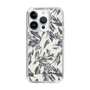 Slim Protection Case［ LAGUNAMOON - BotanicalJacquard - White×Black ］