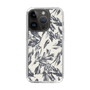 Slim Protection Case［ LAGUNAMOON - BotanicalJacquard - White×Black ］