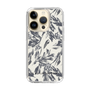 Slim Protection Case［ LAGUNAMOON - BotanicalJacquard - White×Black ］