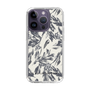 Slim Protection Case［ LAGUNAMOON - BotanicalJacquard - White×Black ］