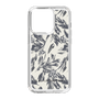 Slim Protection Case［ LAGUNAMOON - BotanicalJacquard - White×Black ］