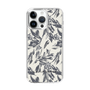 Slim Protection Case［ LAGUNAMOON - BotanicalJacquard - White×Black ］