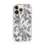 Slim Protection Case［ LAGUNAMOON - BotanicalJacquard - White×Black ］