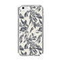Slim Protection Case［ LAGUNAMOON - BotanicalJacquard - White×Black ］