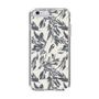 Slim Protection Case［ LAGUNAMOON - BotanicalJacquard - White×Black ］