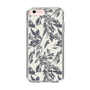 Slim Protection Case［ LAGUNAMOON - BotanicalJacquard - White×Black ］