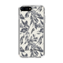 Slim Protection Case［ LAGUNAMOON - BotanicalJacquard - White×Black ］