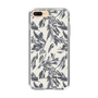 Slim Protection Case［ LAGUNAMOON - BotanicalJacquard - White×Black ］