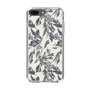 Slim Protection Case［ LAGUNAMOON - BotanicalJacquard - White×Black ］