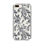 Slim Protection Case［ LAGUNAMOON - BotanicalJacquard - White×Black ］