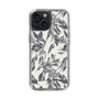 Slim Protection Case［ LAGUNAMOON - BotanicalJacquard - White×Black ］